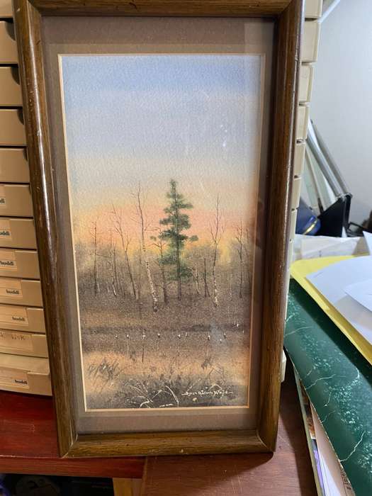 Original watercolour landscape by Byron Addison Wells